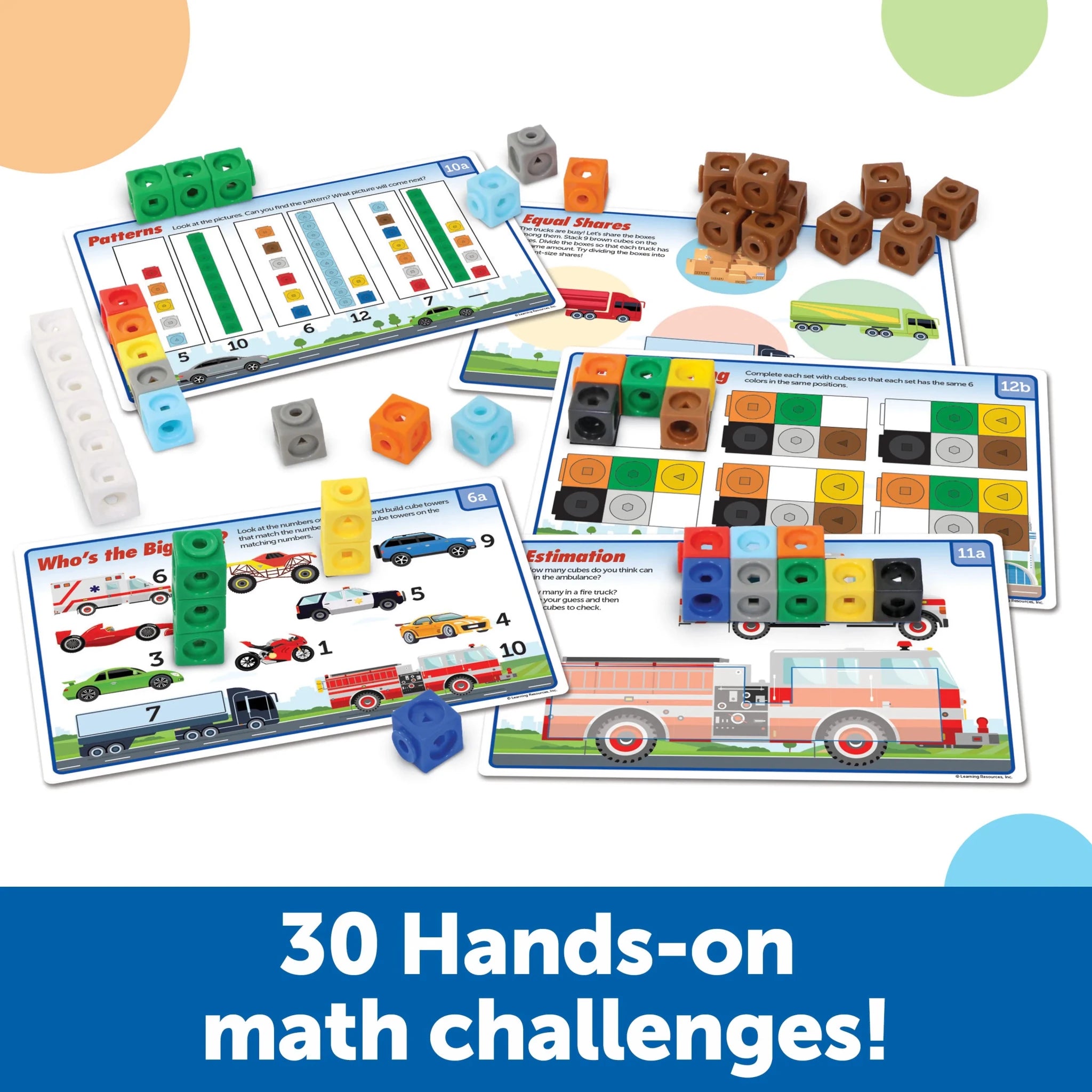 Learning Resources MathLink® Cubes Kindergarten Math Activity Set: Mathmobiles! - Image 3
