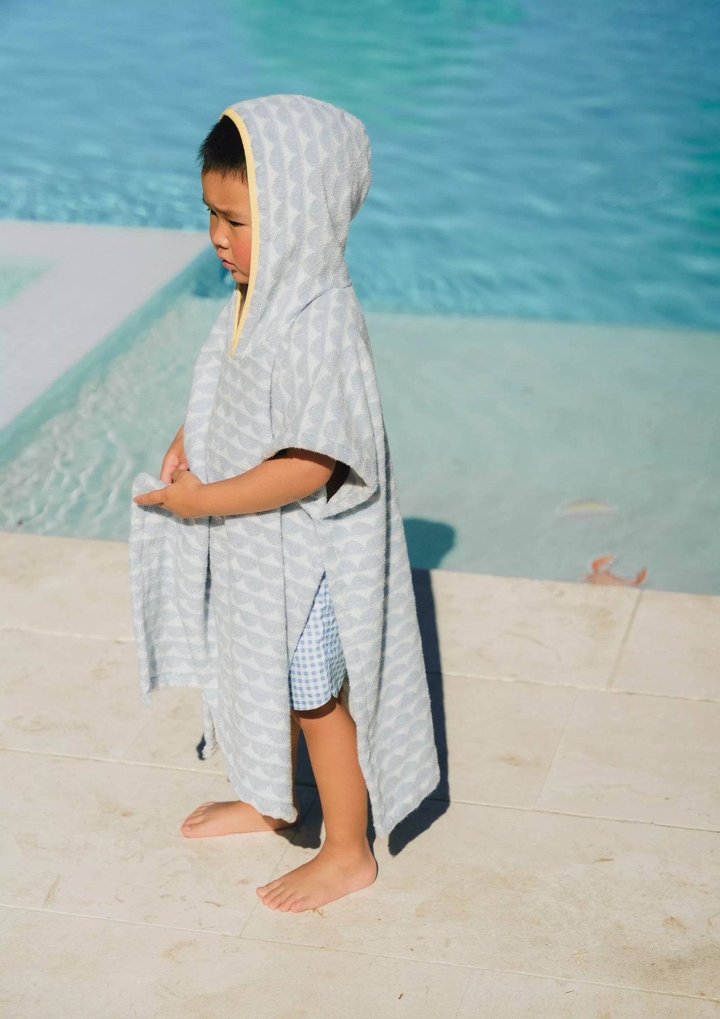 Coco Village 100% Cotton Kids Beach & Pool Poncho – Ocean - Image 7