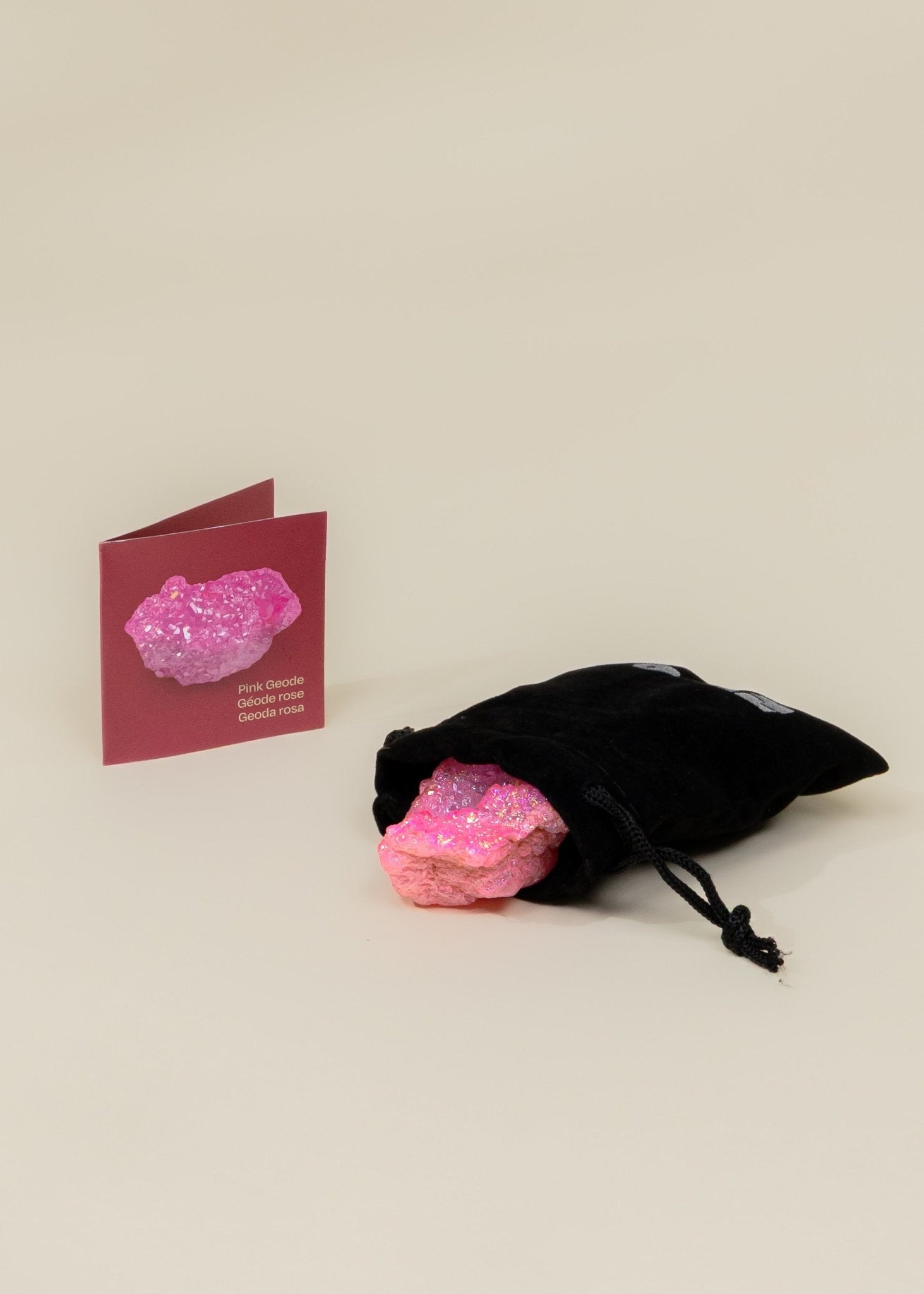 Coco Village Collectible Mineral - Pink Geode - Image 2