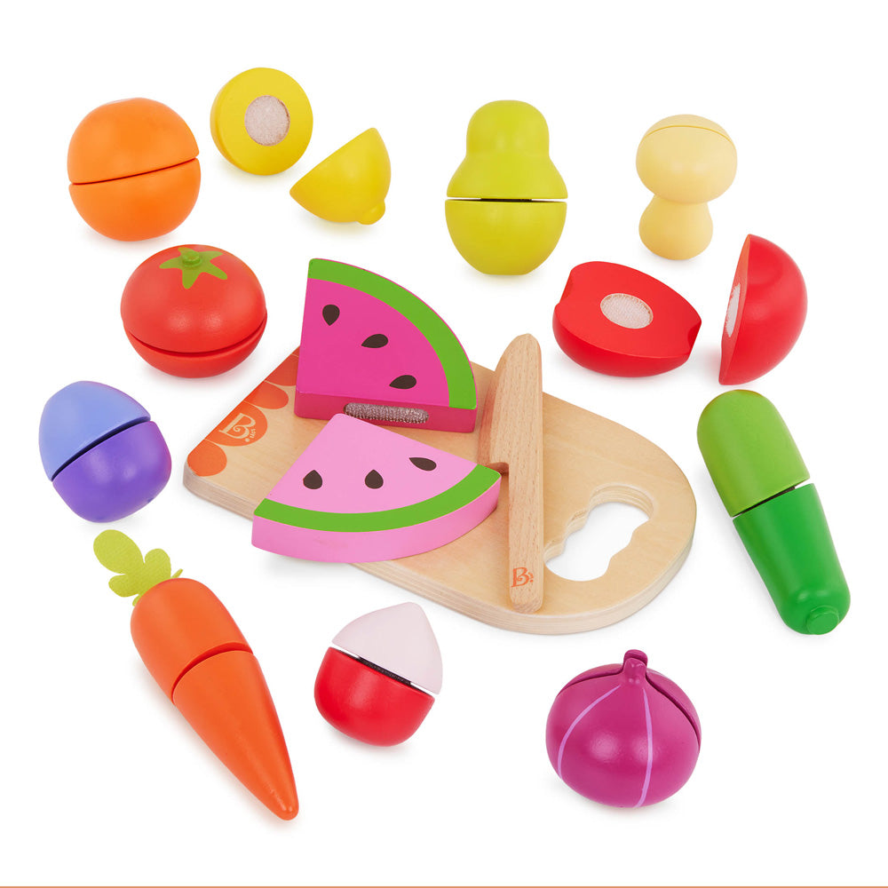 B.Toys Wooden Fruits & Vegetable Playset - Image 5