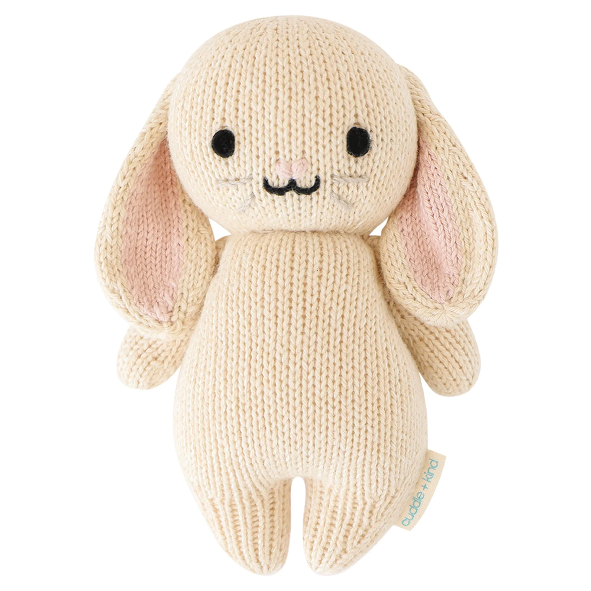 Cuddle + Kind Baby Bunny (Oatmeal) Hand-Knit Doll
