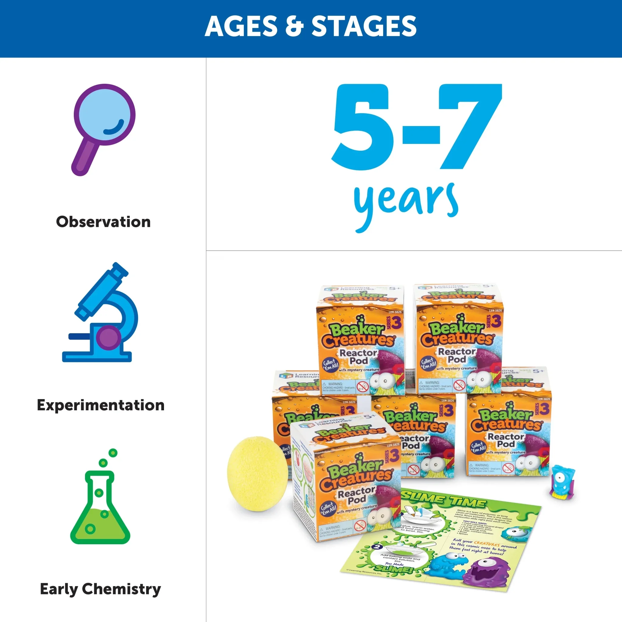 Learning Resources Beaker Creatures® 6-Pack Reactor Pods, Series 3 - Image 5
