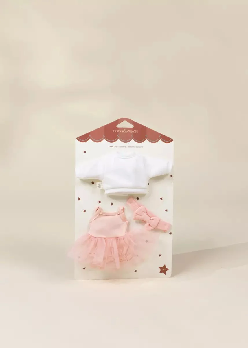 Coco Village Coco Tiny 10" Baby Play Doll Clothing Set – Ballerina - Image 4