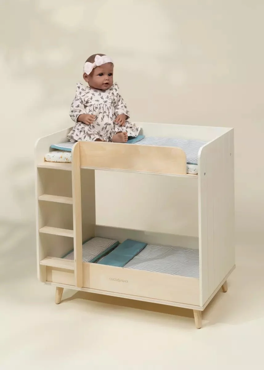 Coco Village Wooden Doll Bunk Bed - Image 2