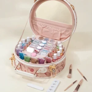 Coco Village Premium Makeup Set & Vegan Leather Case - 50pcs