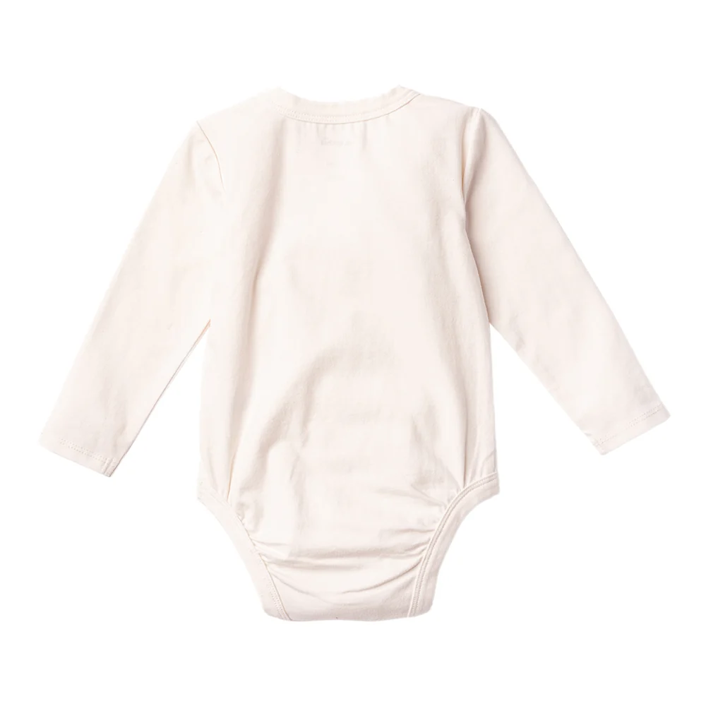 Ms.Rachel Long Sleeve Bodysuit - White/Blue / 12-18m - Image 2