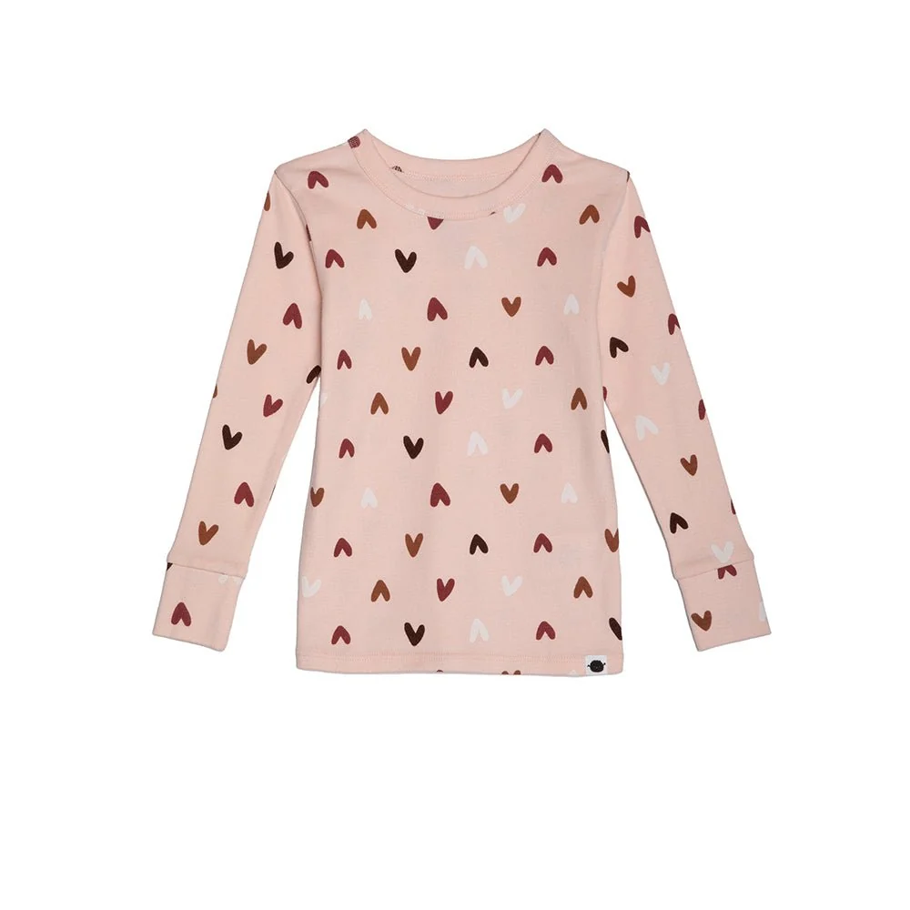 Long Sleeve 2 Piece Sleep Set TGFSL00 - Rose Hearts / 5y - Image 4