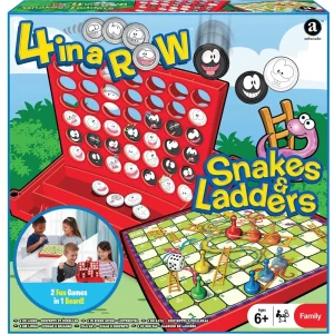 Hot 4-in-a-row & Snakes and Ladders Combo