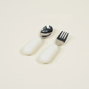 Coco Village Silicone Toddler Fork&Spoon Set–Pottery Collection