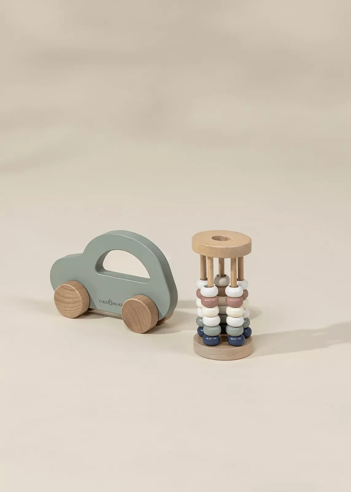 Coco Village Wooden Baby Toy Gifting Set Abacus & Car