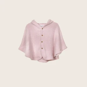 Rise Little Earthling Fleece Poncho - Cream / 18-24m
