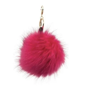 Faux Single Pom Watermelon Bag Charm