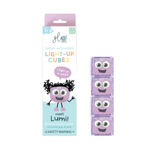 Glo Pals - Light Up Cubes 4pk - Lumi - Purple