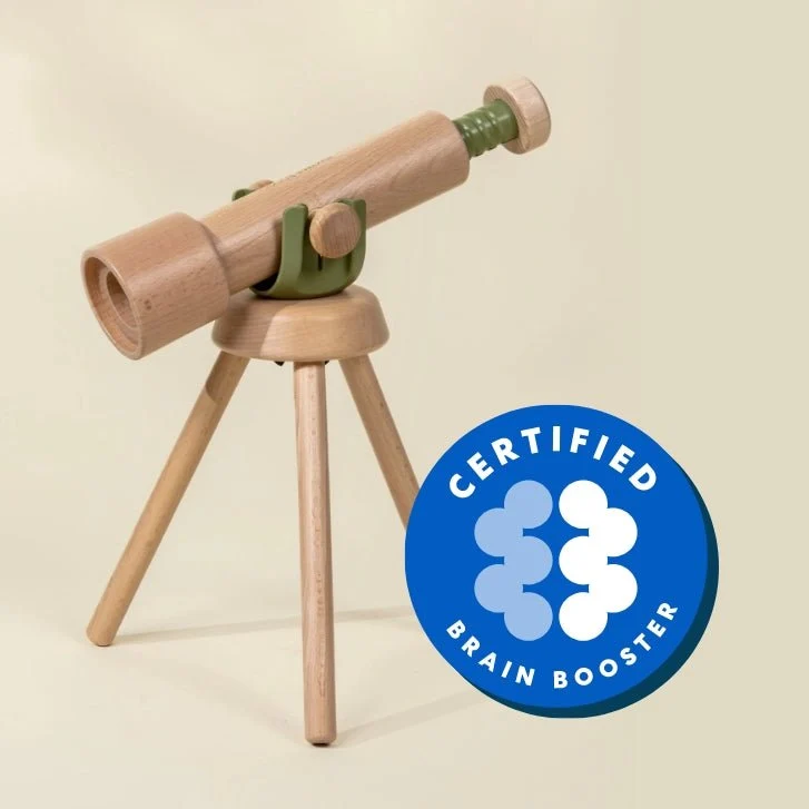 Coco Village Wooden Tripod Telescope – 15x Zoom