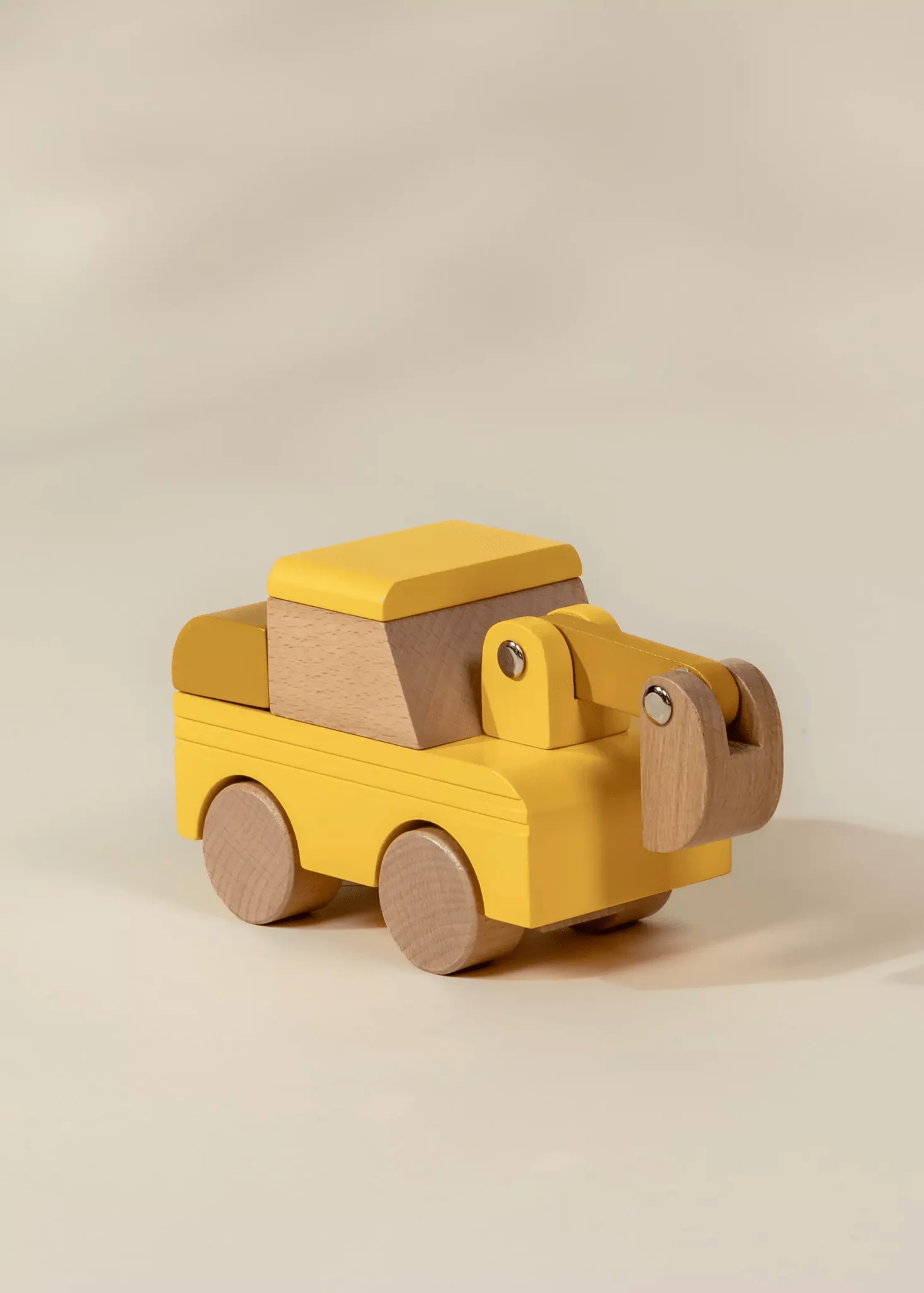 Coco Village Wooden Construction Vehicle - Excavator - Image 2