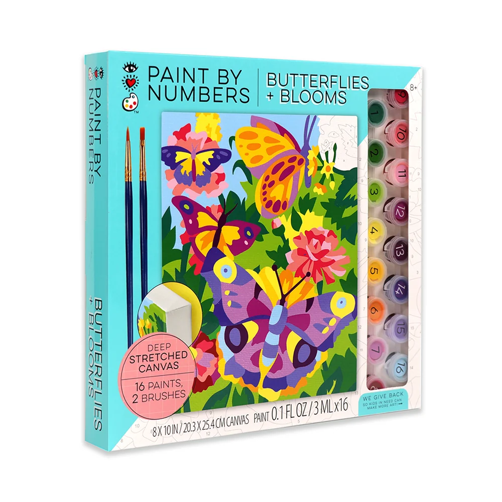 iHeartArt Paint By Numbers- Butterflies + Blooms - Image 9
