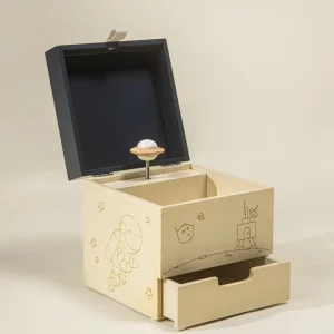 Exclusive Wooden Musical Souvenir Box - Space