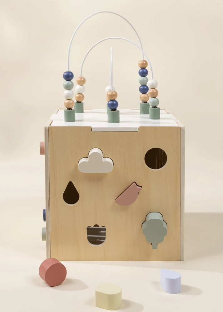 Coco Village Wooden Activity Cube - Image 2