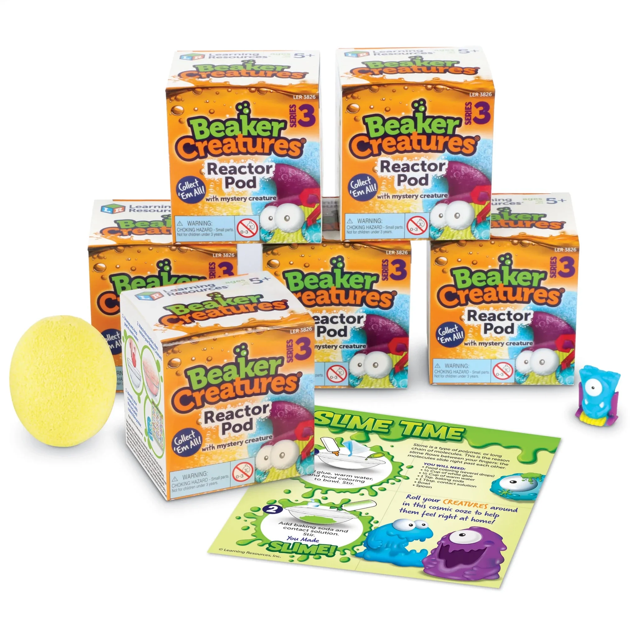 Learning Resources Beaker Creatures® 6-Pack Reactor Pods, Series 3