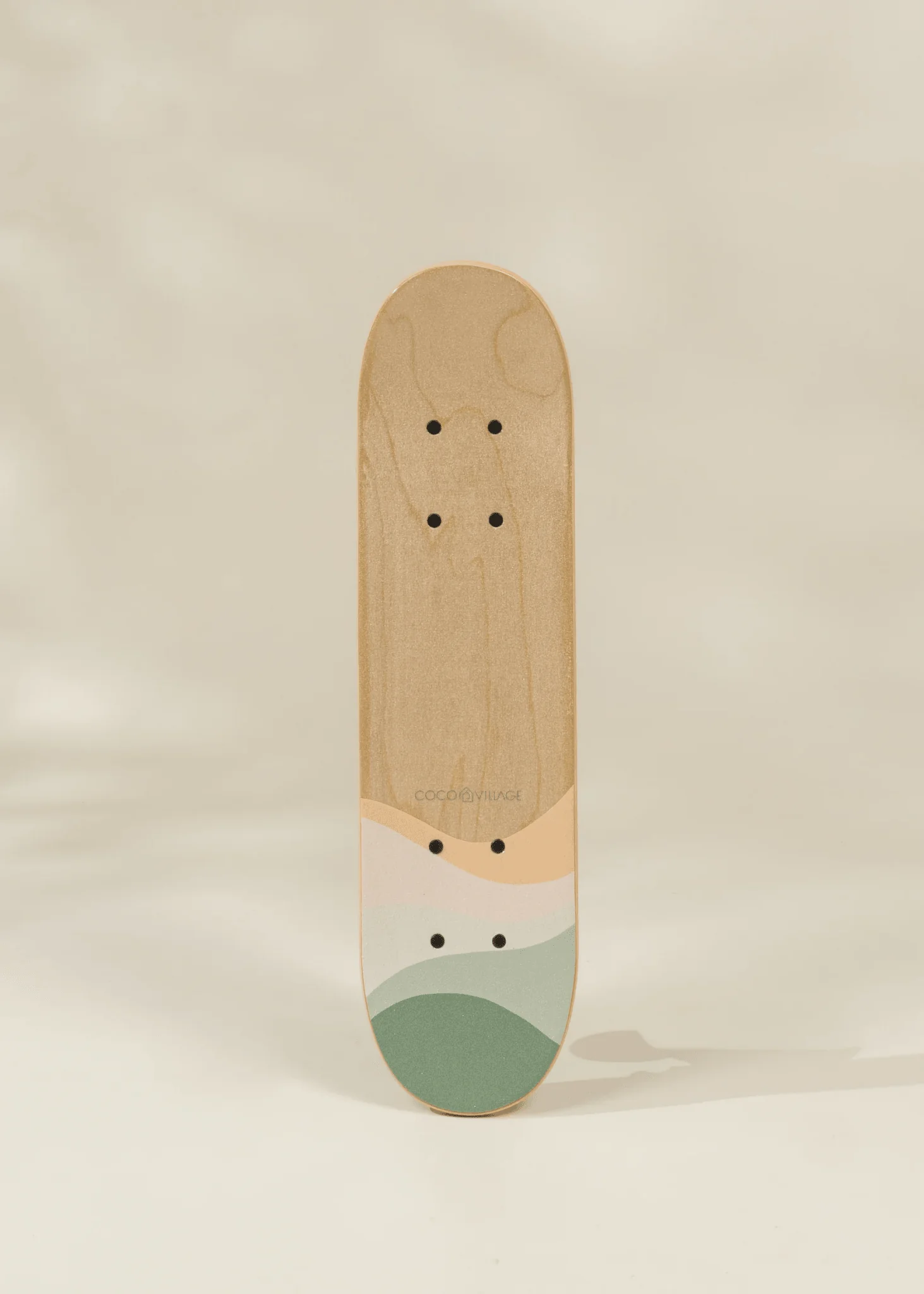 Coco Village Kids’ Wooden Classic Skateboard – Rolling Frogs - Image 2
