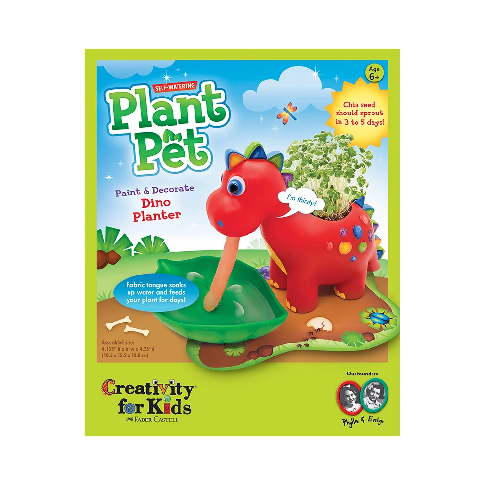 Creativity for Kids Self-Watering Plant Pet Dinosaur - Image 3