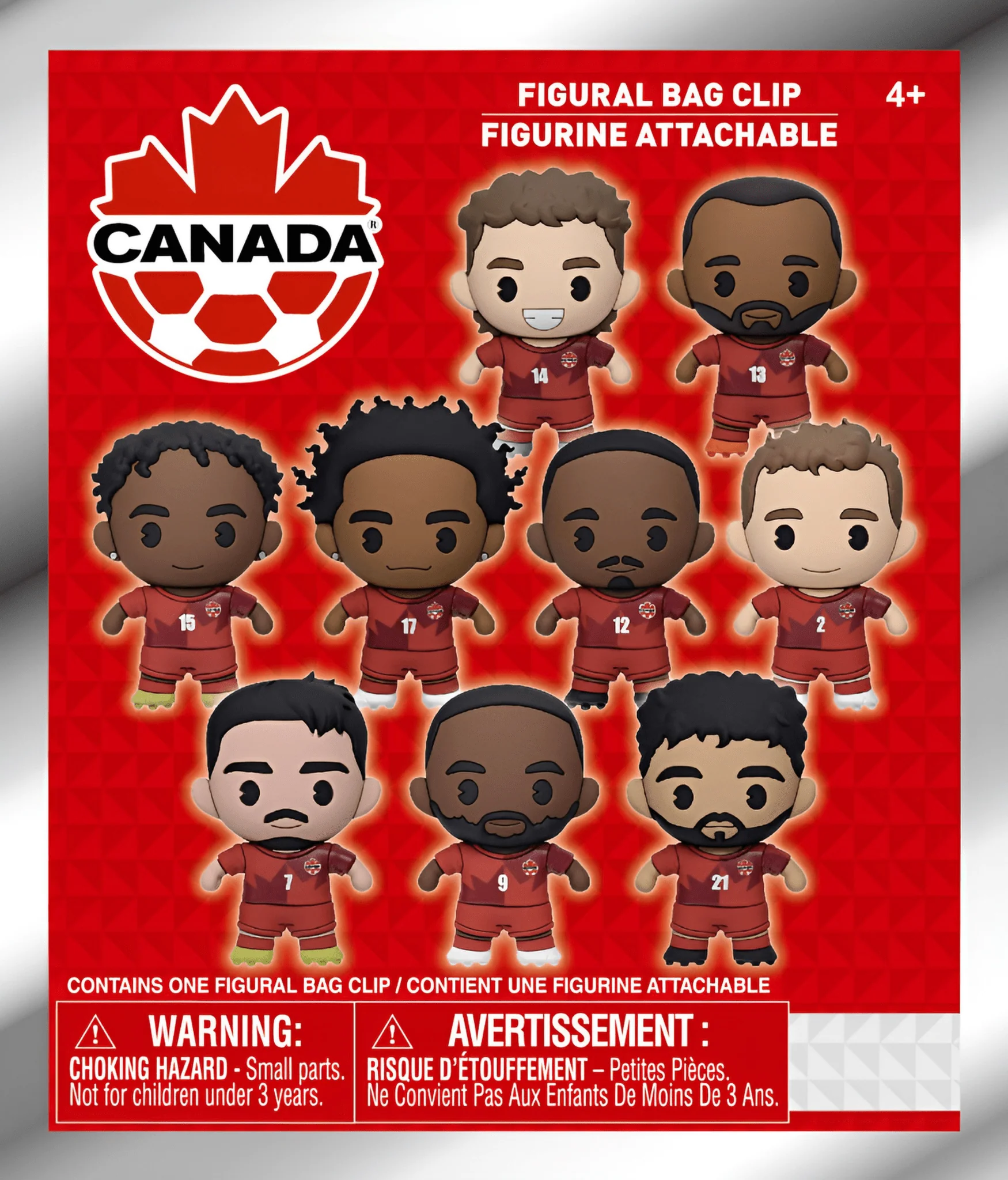 2026 Team Canada World Cup 3D Foam Bag Clip