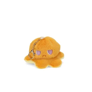 rise little earthling RLE Orange/Yellow Reversible Octopus Bag Charm