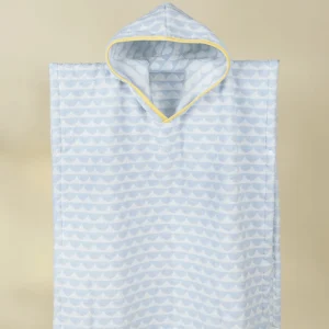 Exclusive 100% Cotton Kids Beach & Pool Poncho – Ocean