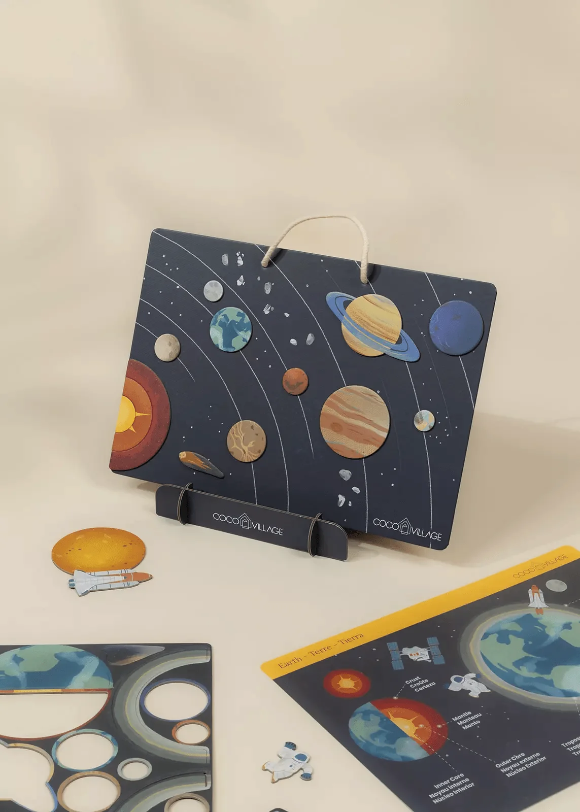 Coco Village Magnetic Interactive Board – Space Adventure (Multi Language)