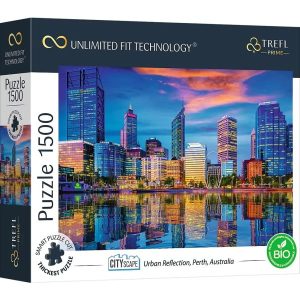 Trefl Prime Cityscape: Urban Reflection, Perth, Australia 1500-piece Puzzle