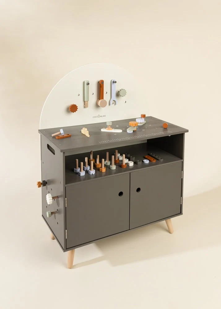 Coco Village Wooden Workbench Playset - Image 2