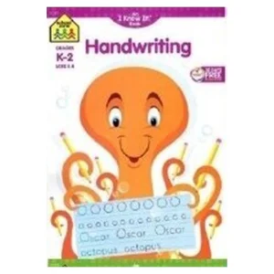School Zone Kindergarten Workbook - Handwriting