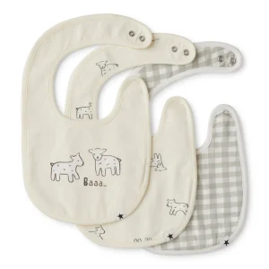 Rise Little Earthling 3-Pack Starter Bib - Blossom / OS