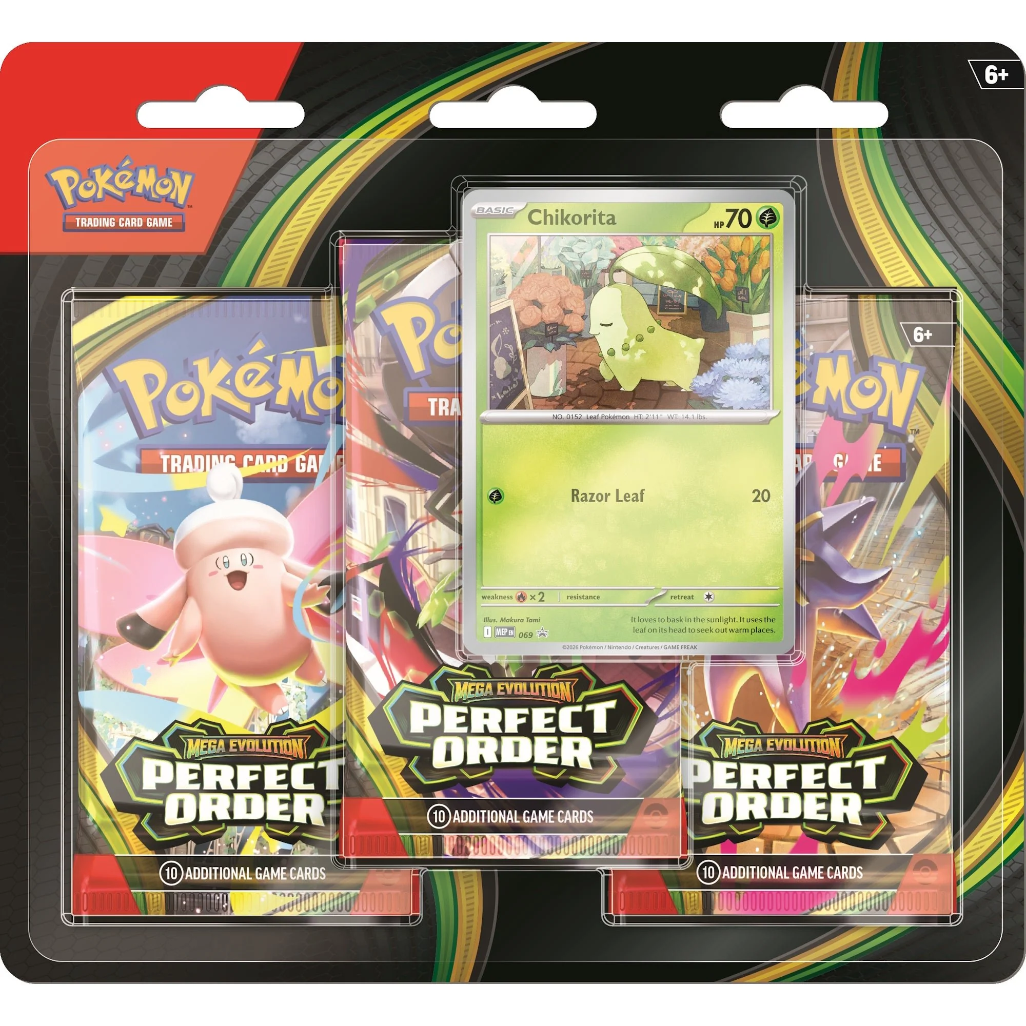 Pokémon TCG: Mega Evolution - Perfect Order 3-Booster Blister I Limit 2 per customer - Image 2
