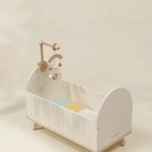 Premium Wooden Doll Crib & Accessories