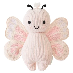 Cuddle + Kind Baby Butterfly (Petal Pink) Hand-Knit Doll