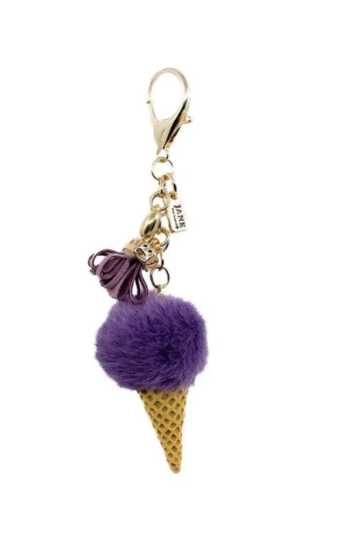 Jane The Brand Plush Ice Moisturizer Bag Charm in Purple