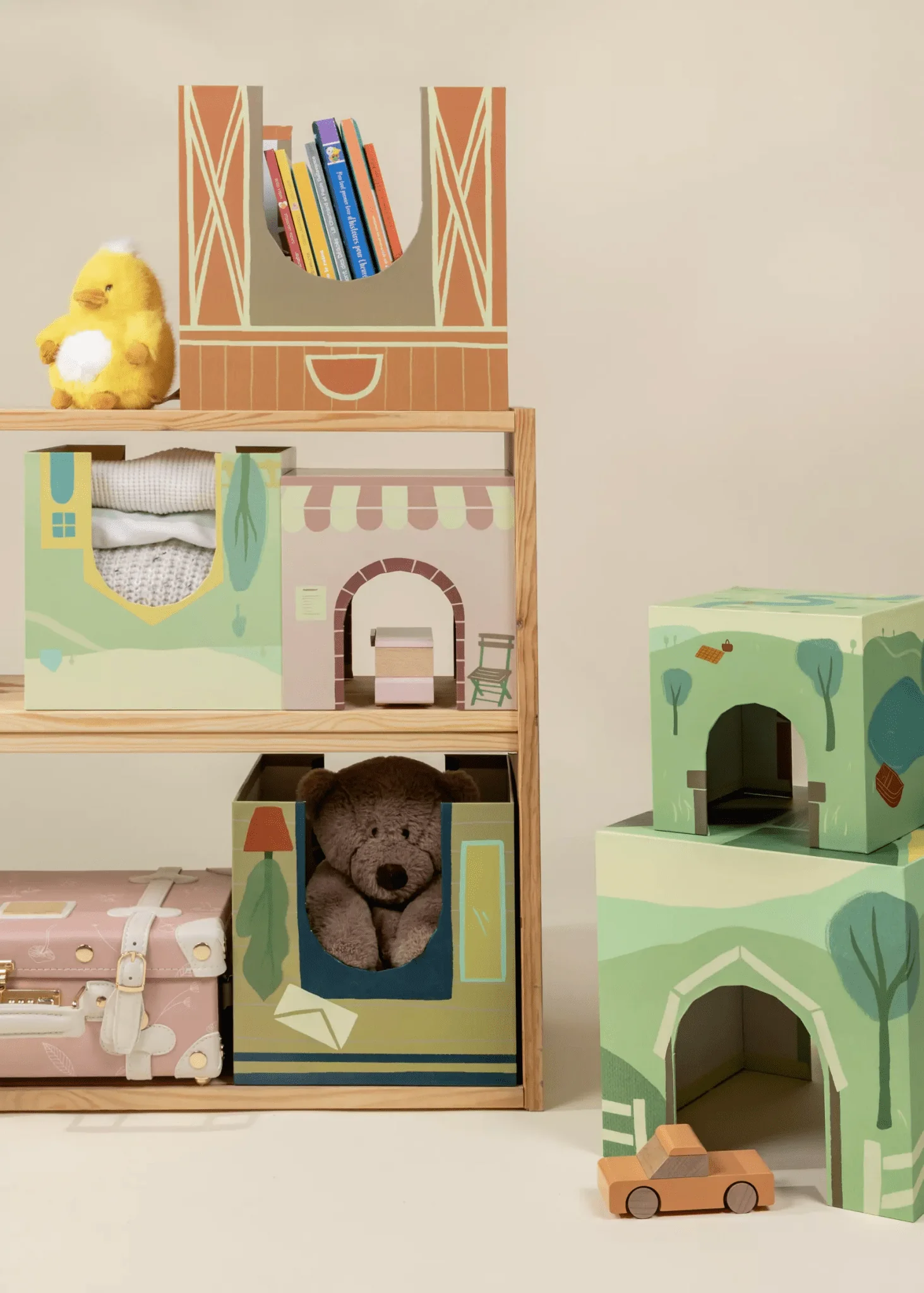 Coco Village Set of 6 Oversized Stacking Boxes - The Countryside - Image 2